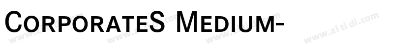 CorporateS Medium字体转换